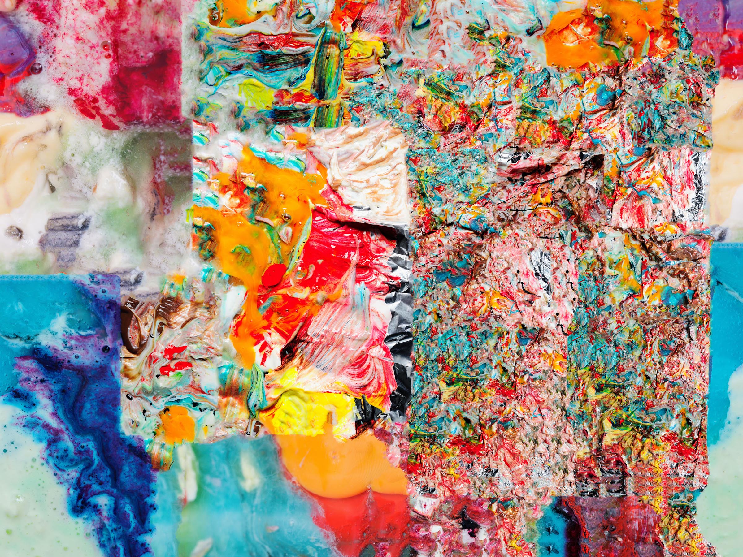 Große Soße XLIII, 2020 · Pigmentdruck auf Hahnemühle Baryta · Acryllack · Aluminiumprofil · 160 × 210 cm